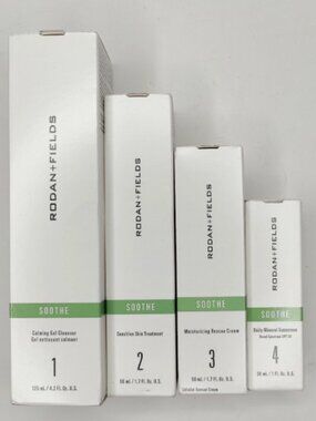Rodan + Fields Soothe Regimen Kit Sensitive Skin & Facial Redness Exp 2024 (B)